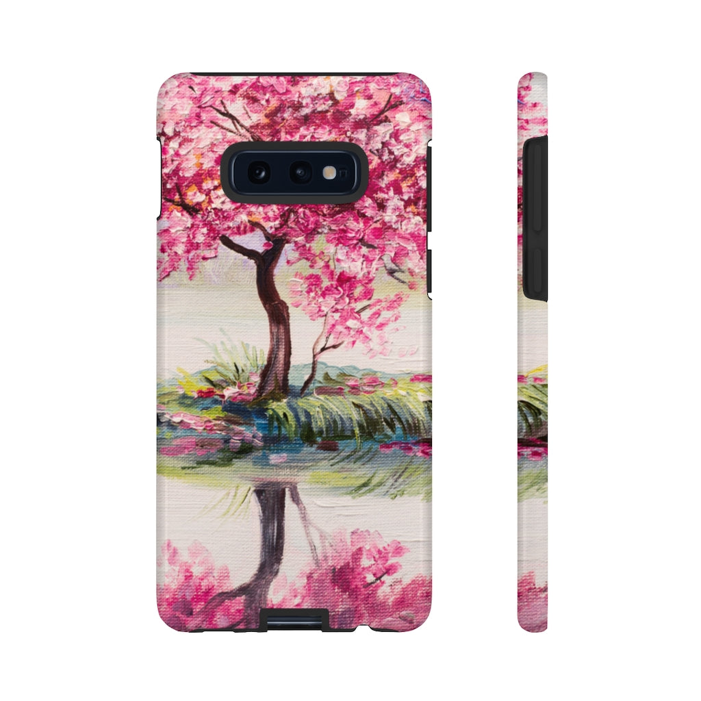 Oil painting - Oriental Cherry Tree Samsung Case (Protective) Samsung Galaxy S10E Glossy Phone Case