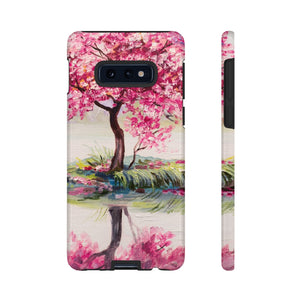 Oil painting - Oriental Cherry Tree Samsung Case (Protective) Samsung Galaxy S10E Glossy Phone Case