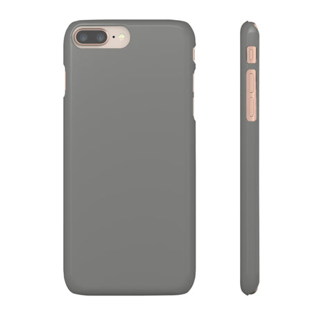 Battleship Gray iPhone Case (Slim) iPhone 8 Plus Glossy Phone Case