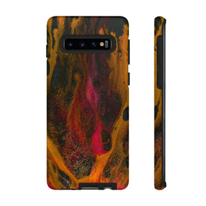 Bon Fire Ink Art Android Case (Protective) Samsung Galaxy S10 Matte Phone Case