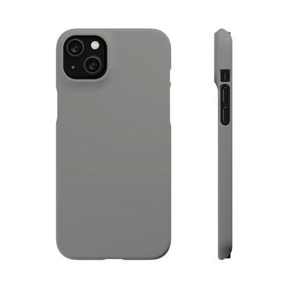 Battleship Gray iPhone Case (Slim) iPhone 14 Plus Matte Phone Case