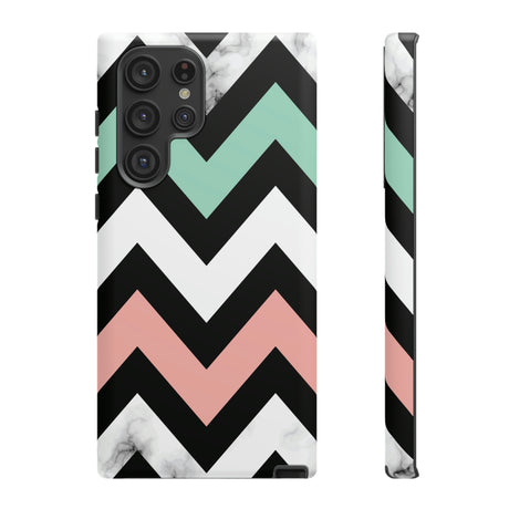 Chevron Shapes Android Case (Protective) Samsung Galaxy S22 Ultra Matte Phone Case