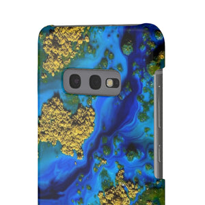 Blue Clear Ocean Ink Art Android Case (Slim) Phone Case