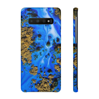 Blue River Ink Art Android Case (Slim) Samsung Galaxy S10 Matte Phone Case