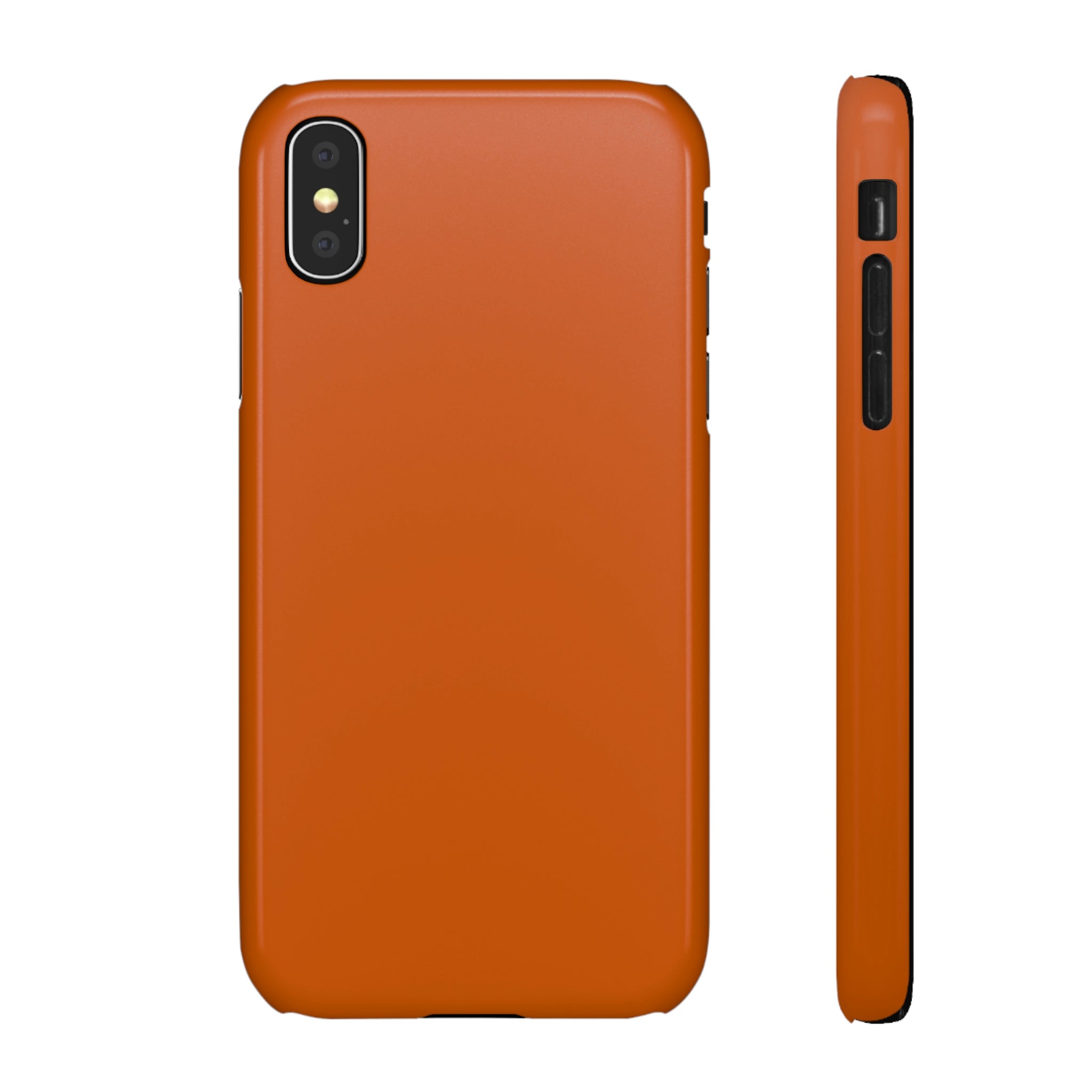 Burnt Orange iPhone Case (Slim) iPhone X Glossy Phone Case