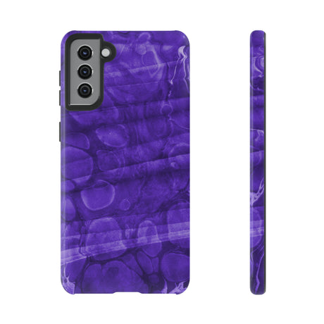 Purple Ebru Art Android Case (Protective) Samsung Galaxy S21 Plus Glossy Phone Case