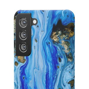 Blue Ice Ink Art Android Case (Slim) Phone Case