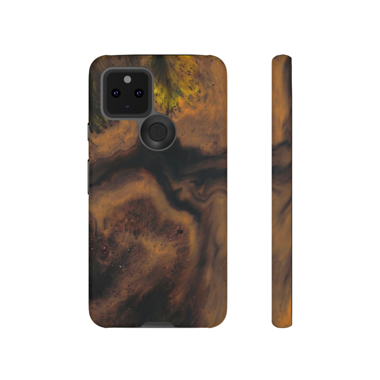 Brown Earth Ink Art Android Case (Protective) Google Pixel 5 5G Matte Phone Case