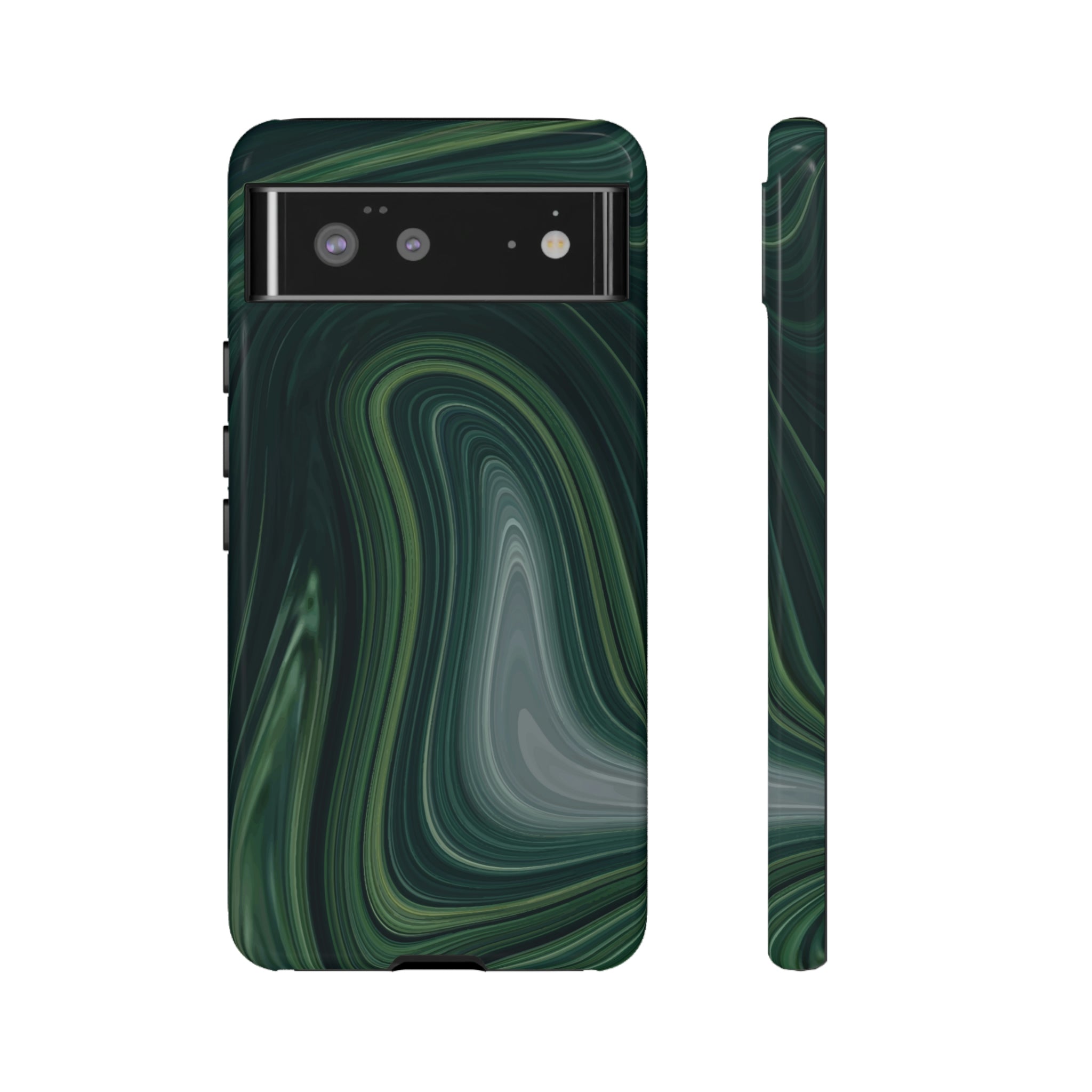 Green Marble Android Case (Protective) Google Pixel 6 Glossy Phone Case