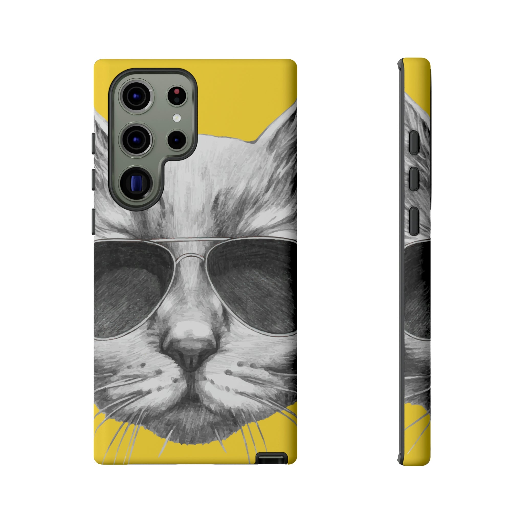 Cool Cat Portrait Android Case (Protective) Samsung Galaxy S23 Ultra Matte Phone Case