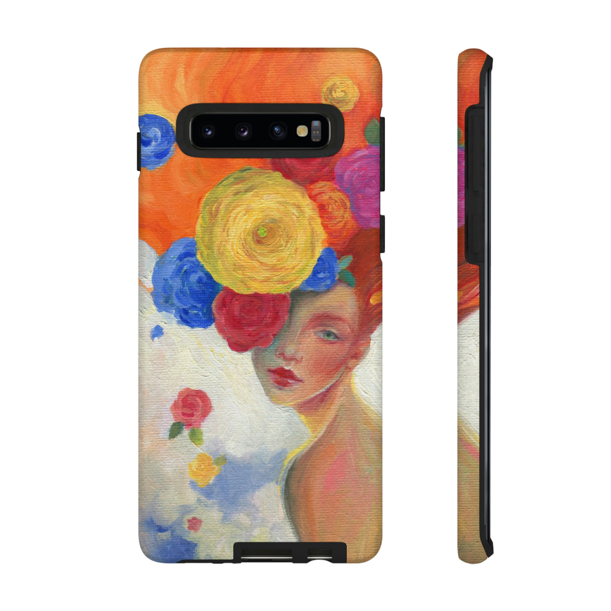 Flower Woman Android Case (Protective) Samsung Galaxy S10 Matte Phone Case