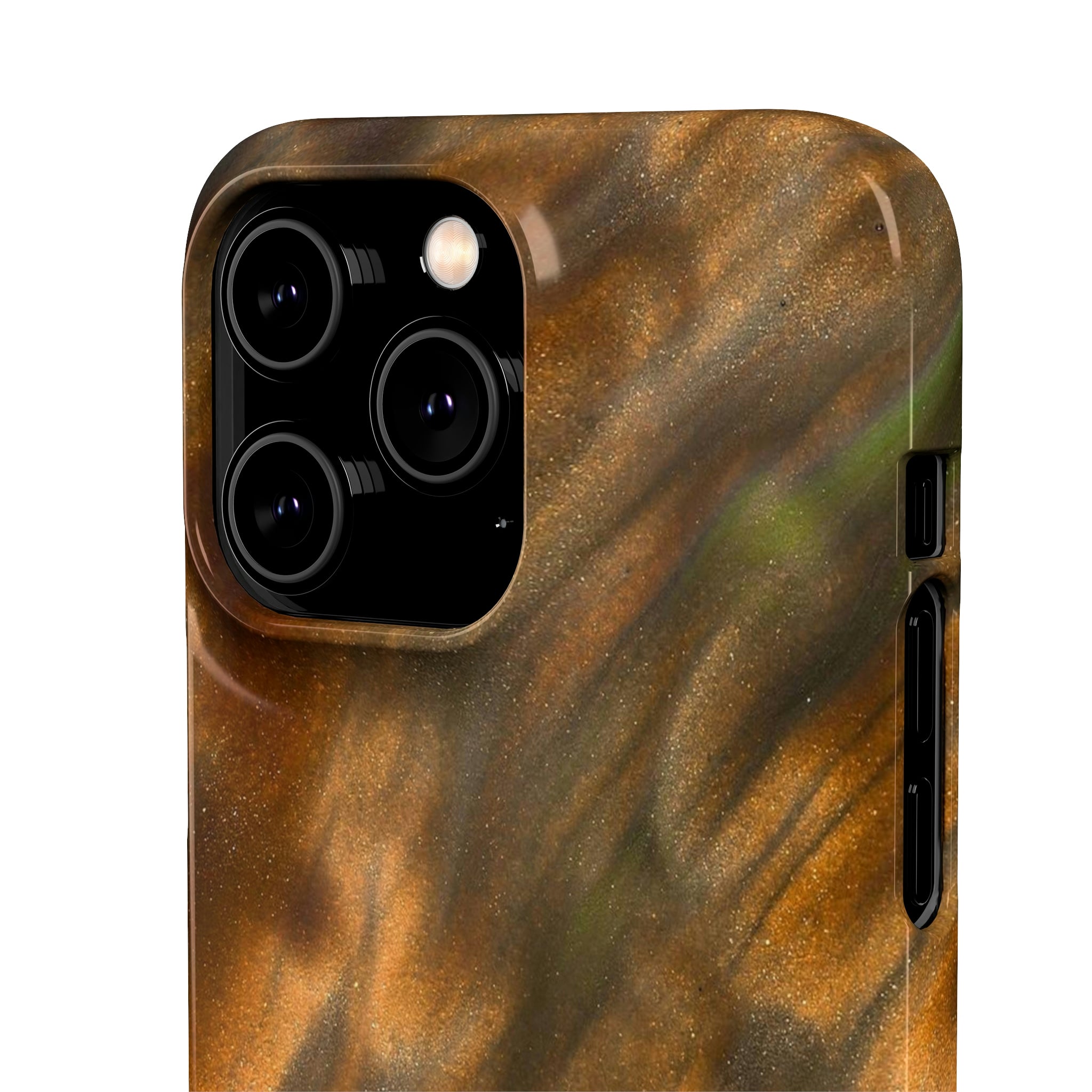 Gold Sand Ink Art iPhone Case (Slim) Phone Case