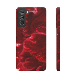 Red Velvet Ink Art Android Case (Slim) Samsung S21 FE Glossy Phone Case