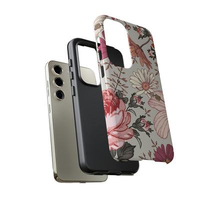 Pink daisies Vintage Flower Samsung Case (Protective) Phone Case