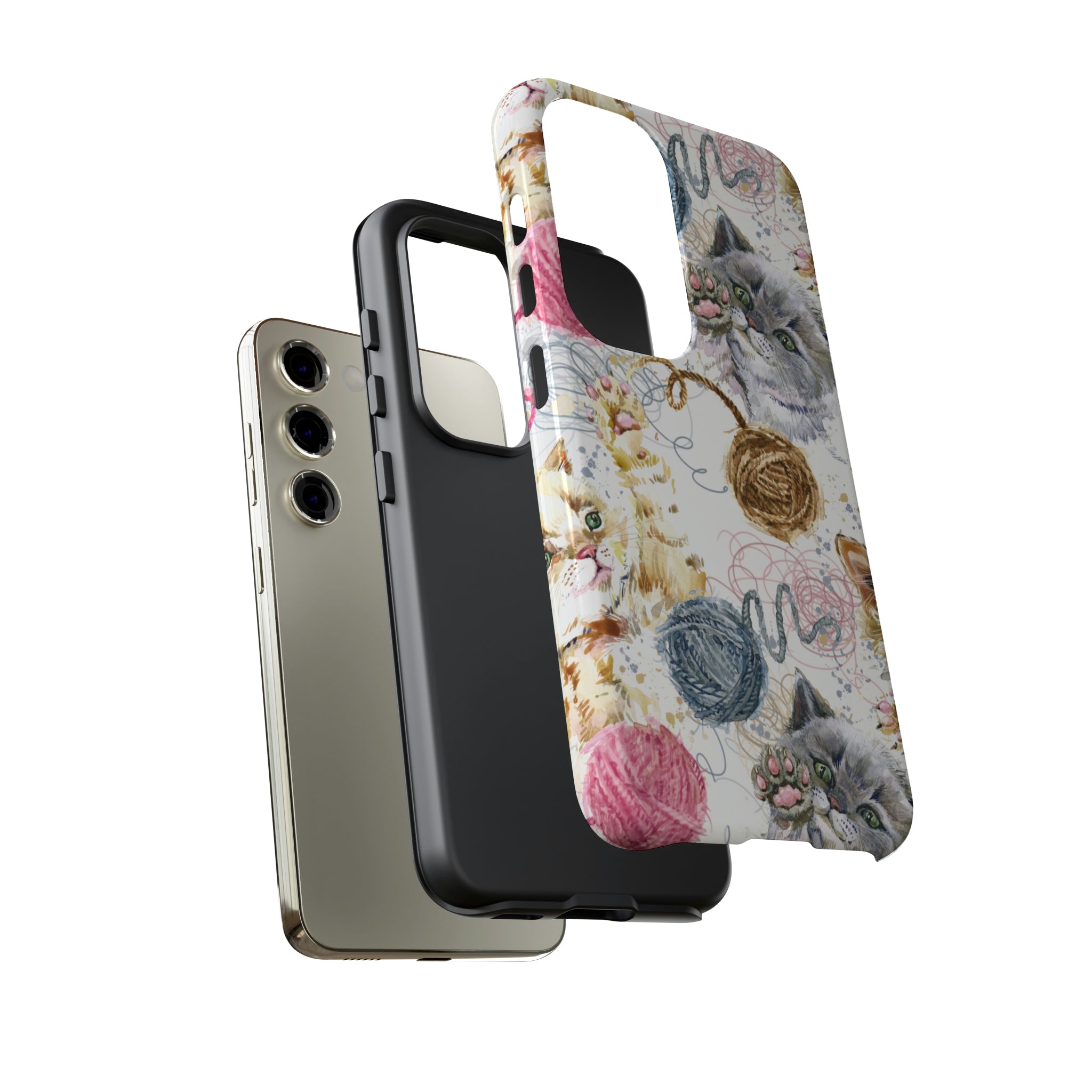 Cute Kitten Pattern Android Case (Protective) Phone Case