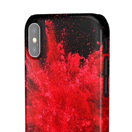 Red Explosion iPhone Case (Slim) Phone Case