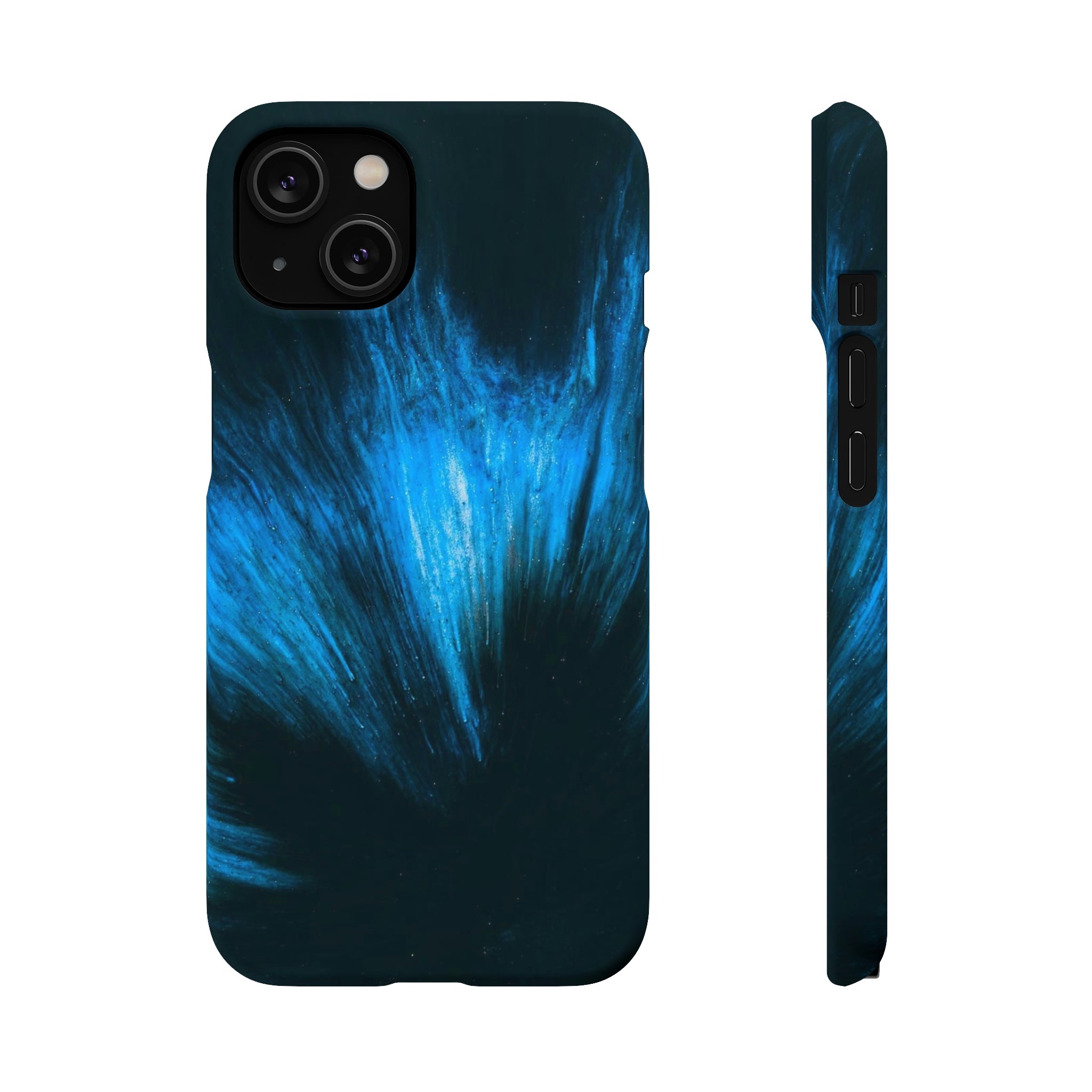 Midnight Shadow Ink Art iPhone Case (Slim) iPhone 14 Matte Phone Case