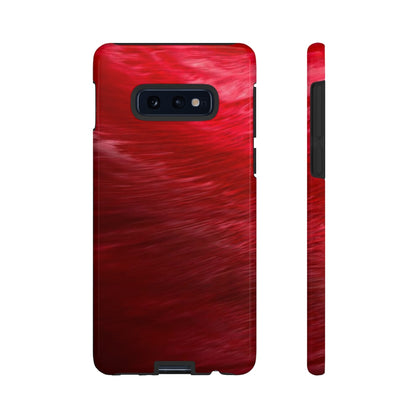 Red Feather Ink Art Android Case (Protective) Samsung Galaxy S10E Glossy Phone Case