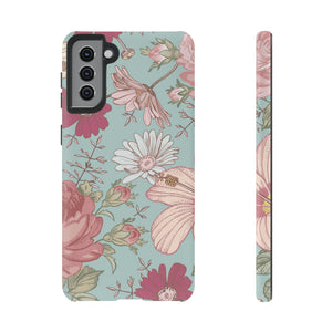 Hibiscus Vintage Flower Samsung Case (Protective) Samsung Galaxy S21 Plus Matte Phone Case