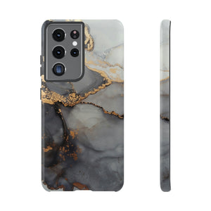 Grey Marble Android Case (Protective) Samsung Galaxy S21 Ultra Glossy Phone Case