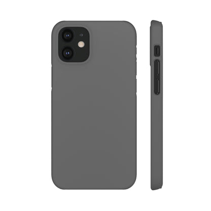 Dim Gray iPhone Case (Slim) iPhone 12 Mini Matte Phone Case