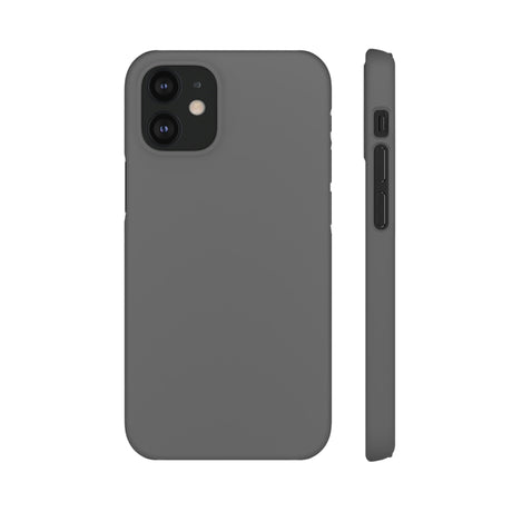 Dim Gray iPhone Case (Slim) iPhone 12 Mini Matte Phone Case