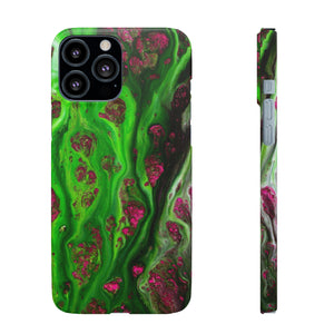 Toxic Green Ink Art iPhone Case (Slim) iPhone 13 Pro Max Matte Phone Case