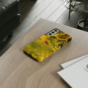 Liquid Yellow Ink Art Android Case (Protective) Phone Case