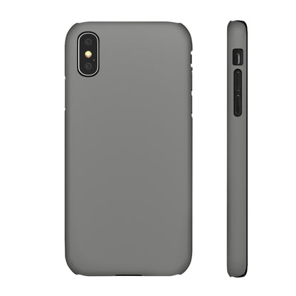 Battleship Gray iPhone Case (Slim) iPhone X Matte Phone Case