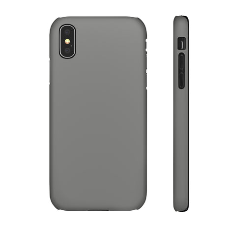 Battleship Gray iPhone Case (Slim) iPhone X Matte Phone Case