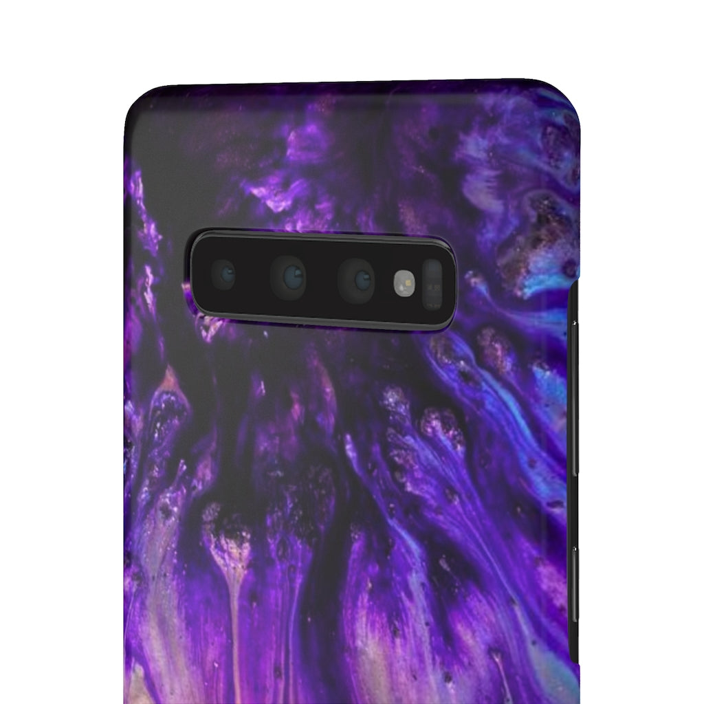 Purple Flow Ink Art Android Case (Slim) Phone Case