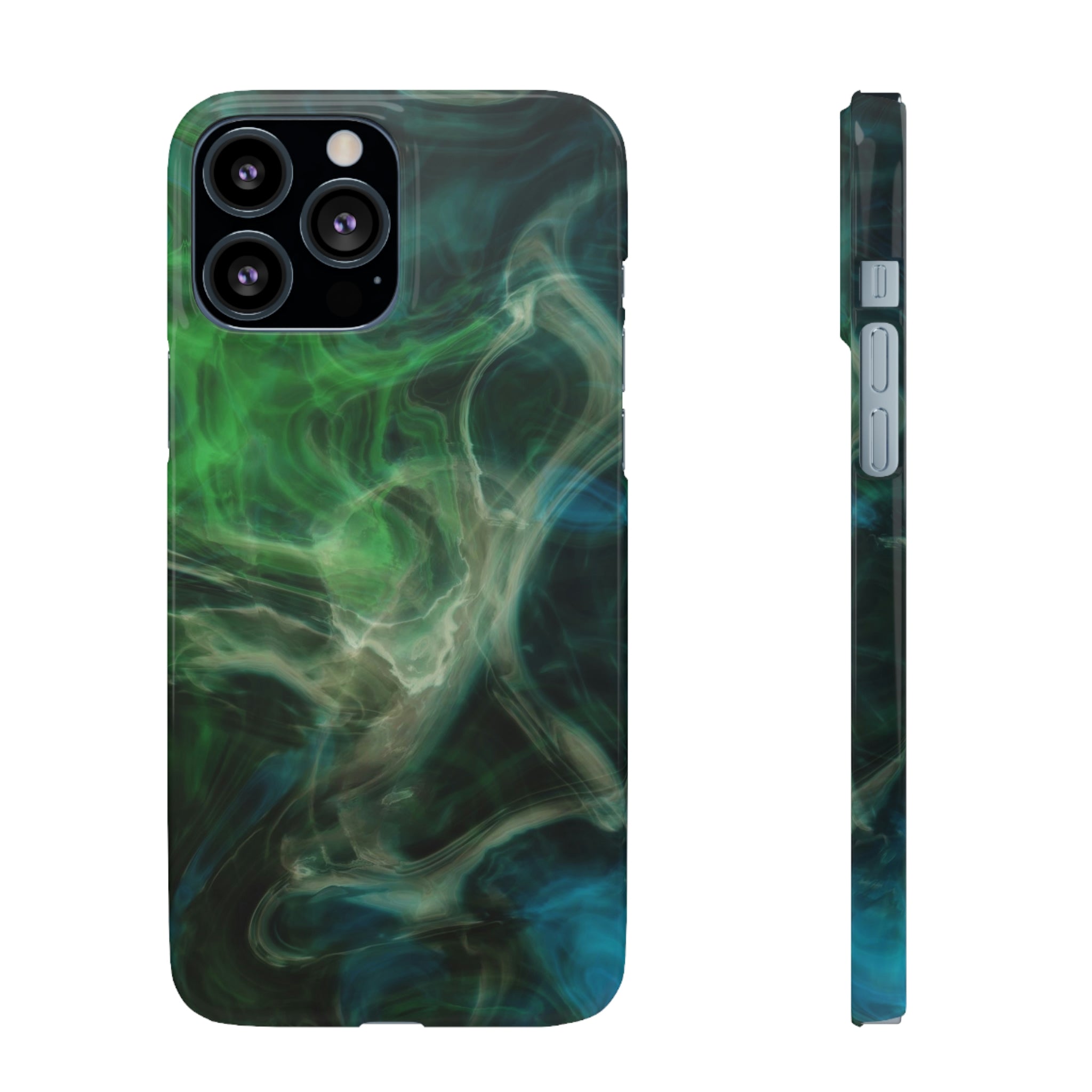 Green Marble iPhone Case (Slim) iPhone 13 Pro Max Glossy Phone Case