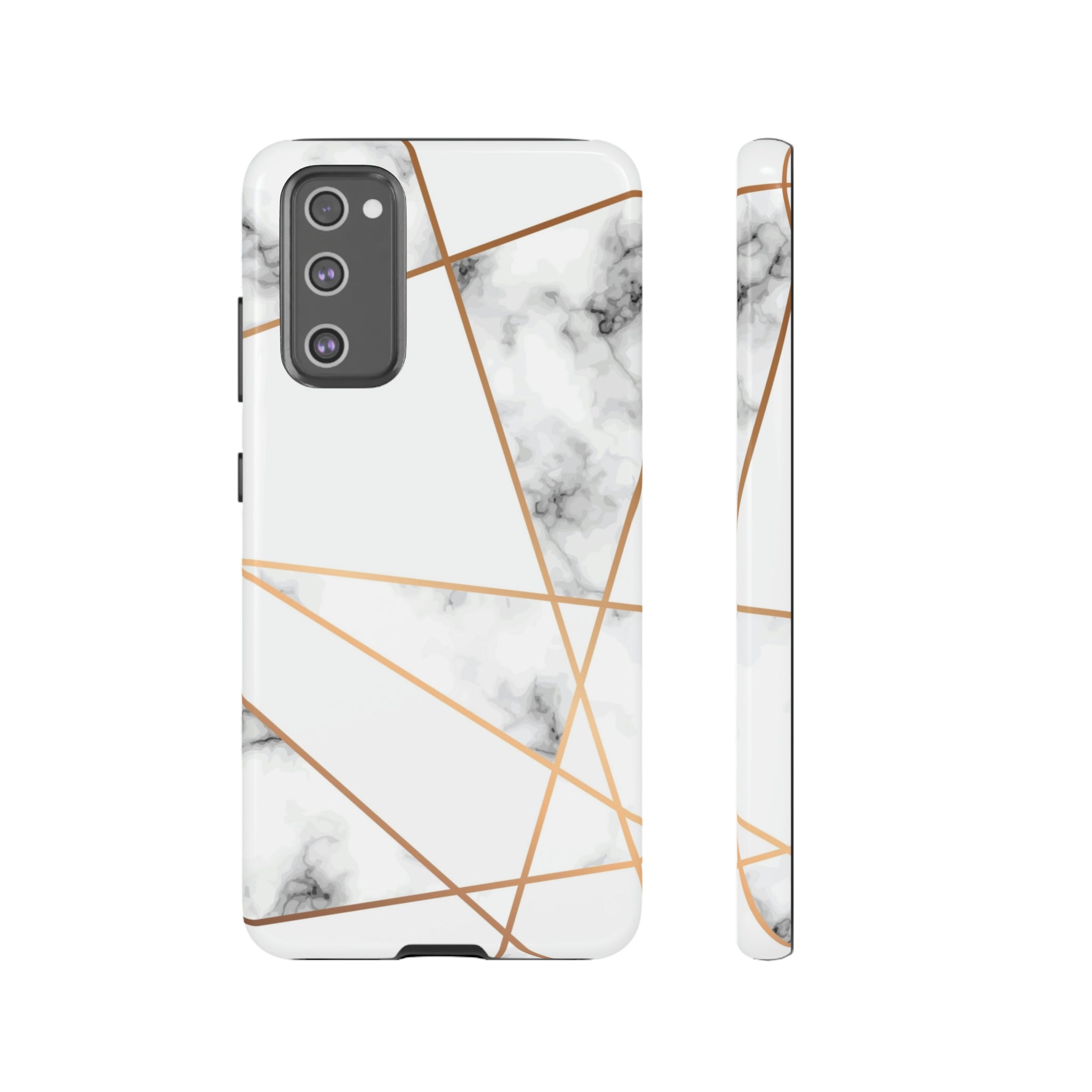 Marble Geometric Android Case (Protective) Samsung Galaxy S20 FE Glossy Phone Case