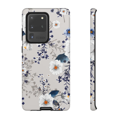 Blue Summerflowers Android Case (Protective) Samsung Galaxy S20 Ultra Matte Phone Case