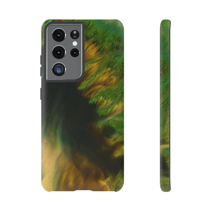 Green Forest Ink Art Android Case (Protective) Samsung Galaxy S21 Ultra Matte Phone Case