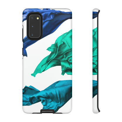 Blue Velvet Fabric Android Case (Protective) Samsung Galaxy S20 Matte Phone Case