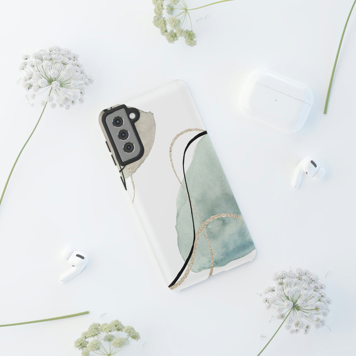 Green Watercolor Android Case (Protective) Phone Case