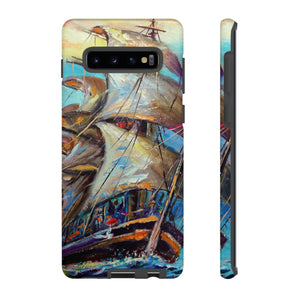 Sailboat Painting Android Case (Protective) Samsung Galaxy S10 Plus Matte Phone Case