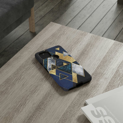 Dark Blue Geometric Android Case (Protective) Phone Case