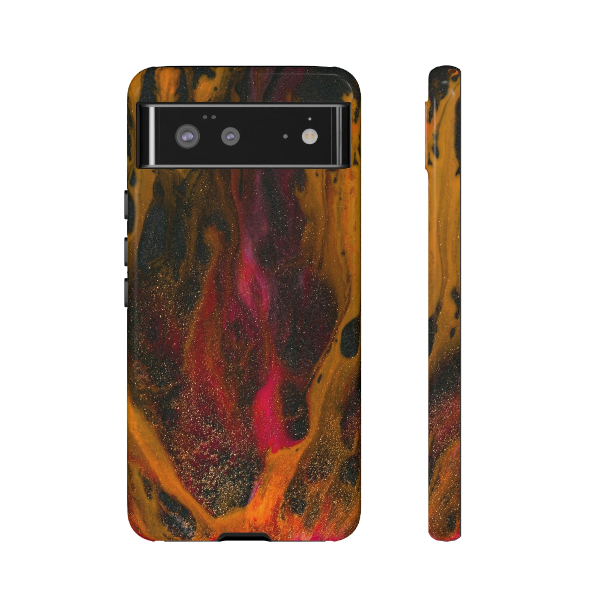 Bon Fire Ink Art Android Case (Protective) Google Pixel 6 Glossy Phone Case