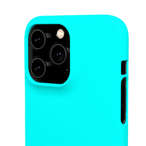 Aqua Blue iPhone Case (Slim) Phone Case