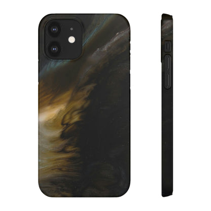 Midnight Shaddow Ink Art iPhone Case (Slim) iPhone 12 Glossy Phone Case