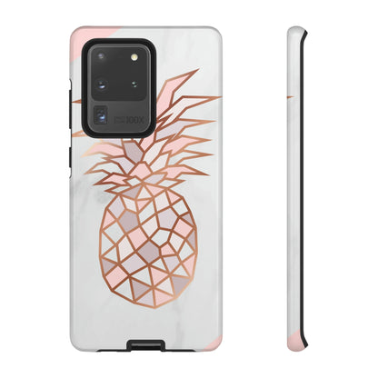 Pineapple Rose Gold Android Case (Protective) Samsung Galaxy S20 Ultra Glossy Phone Case