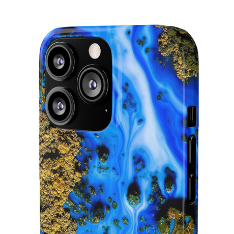 Blue River Ink Art iPhone Case (Slim) Phone Case