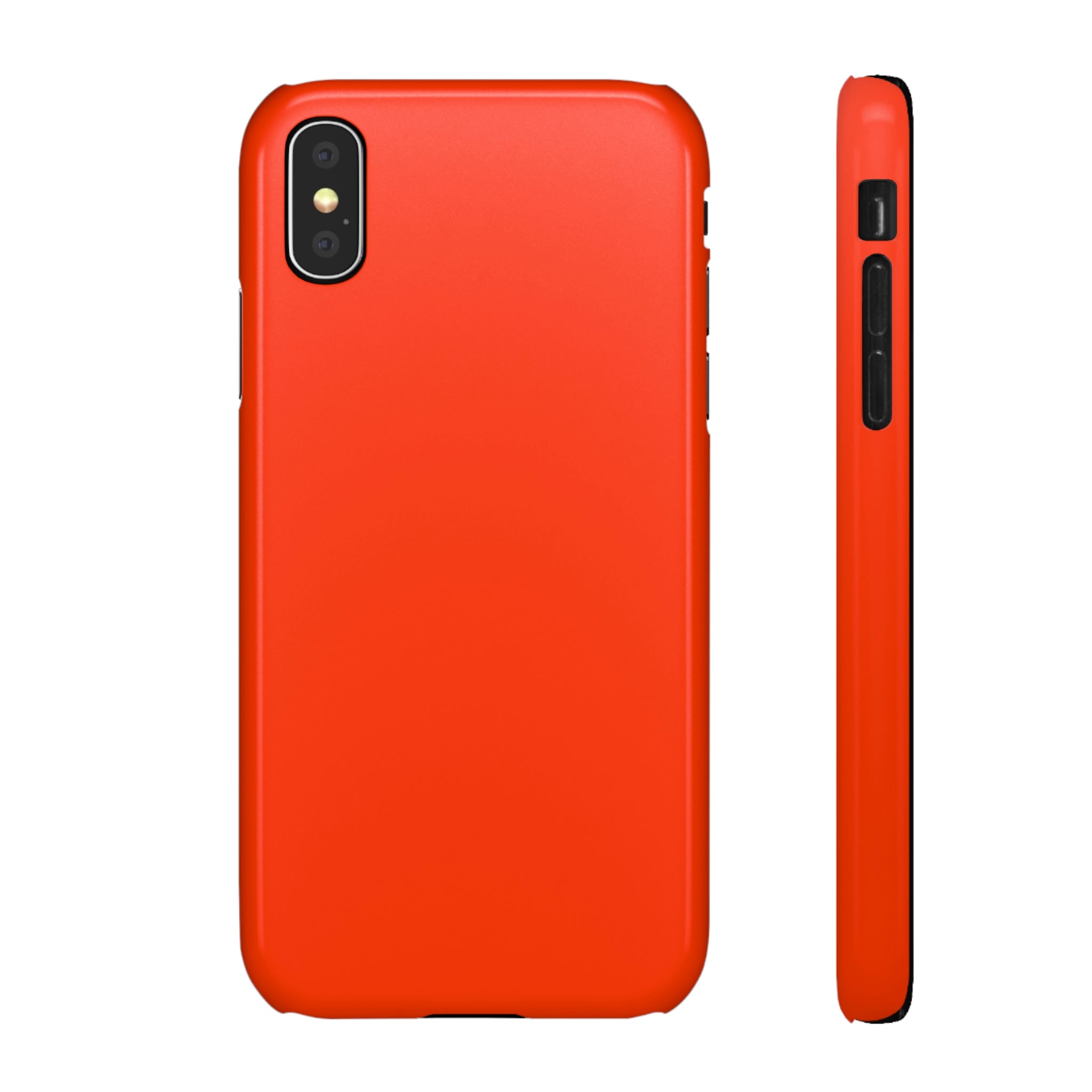 Coquelicot Orange iPhone Case (Slim) iPhone X Glossy Phone Case