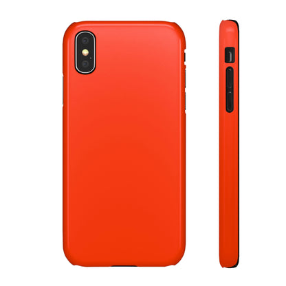 Coquelicot Orange iPhone Case (Slim) iPhone X Glossy Phone Case