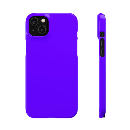 Electric Indigo iPhone Case (Slim) iPhone 14 Plus Glossy Phone Case