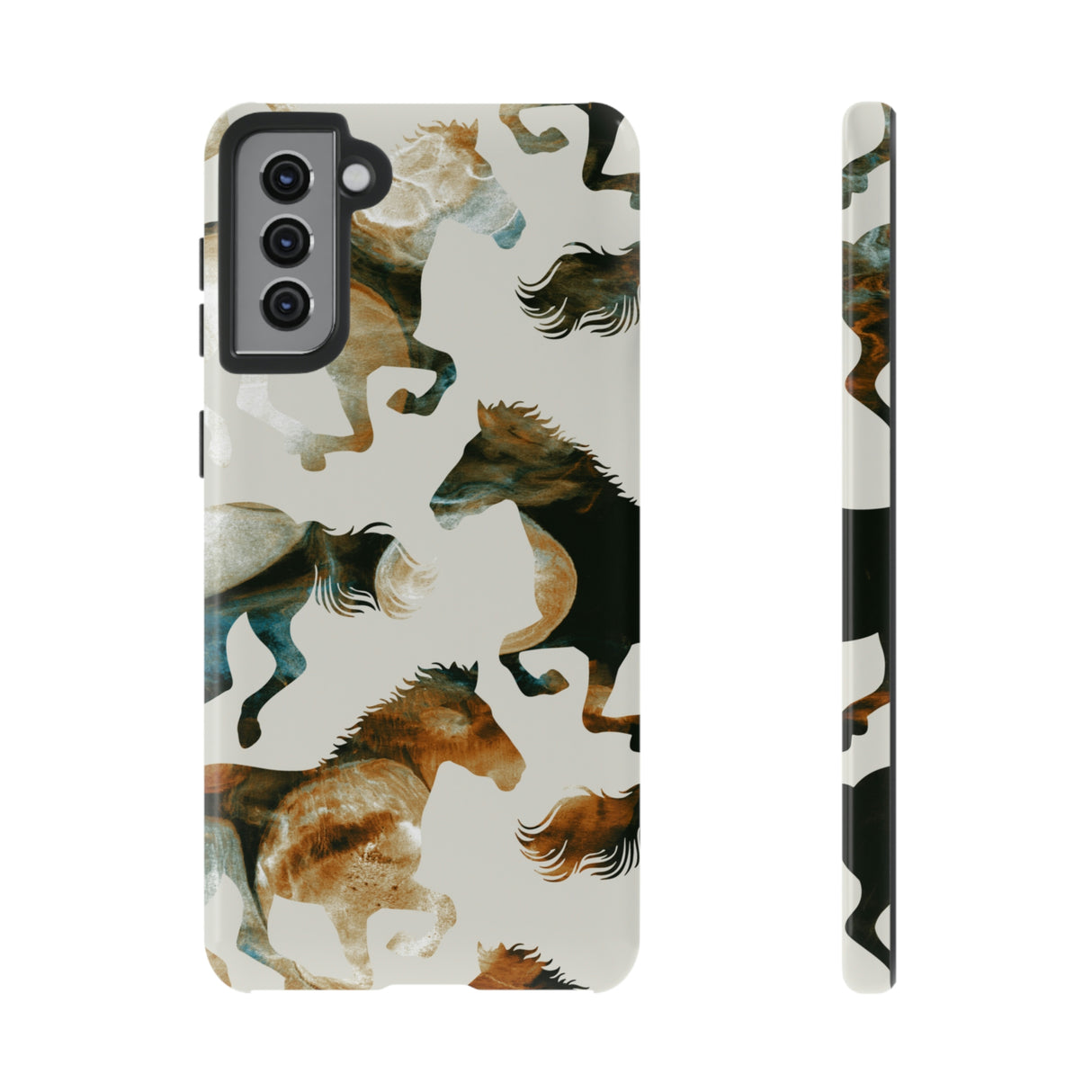 Tie Dye Horses Android Case (Protective) Samsung Galaxy S21 Plus Glossy Phone Case