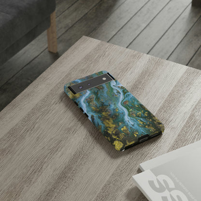 Ocean Blue Ink Art Android Case (Protective) Phone Case