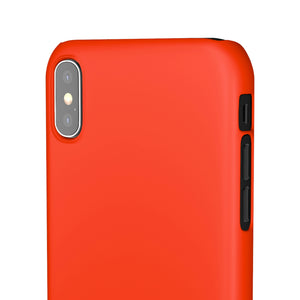 Coquelicot Orange iPhone Case (Slim) Phone Case